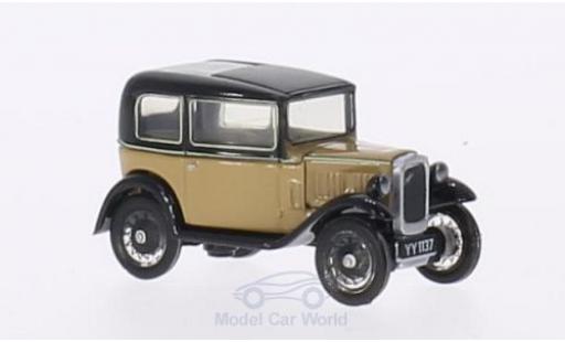 Modelauto Austin Seven berline RN Saloon beige/zwart RHD 1/76 Oxford