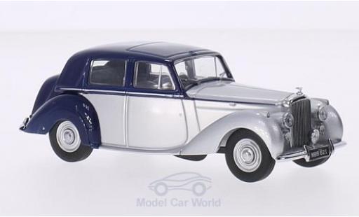 Modelauto Bentley Mark 6 berline MK VI blauw/grijs RHD 1/43 Oxford