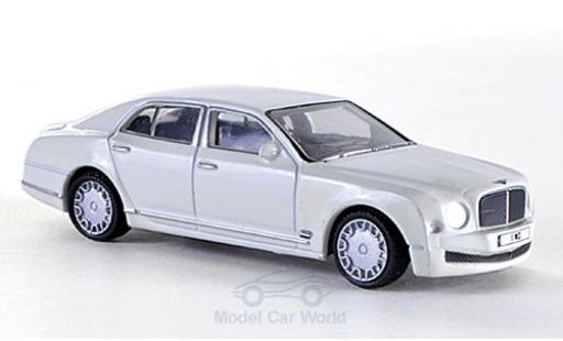 Modelauto Bentley Mulsanne berline wit RHD 1/76 Oxford