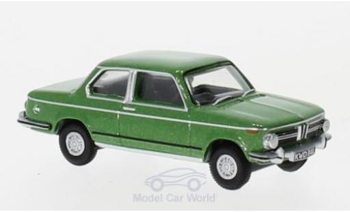 Modelauto Bmw 2002 berline metallic groen 1/76 Oxford