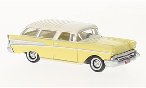 Modelauto Chevrolet Nomad Station Wagon geel/beige 1957 1/87 Oxford