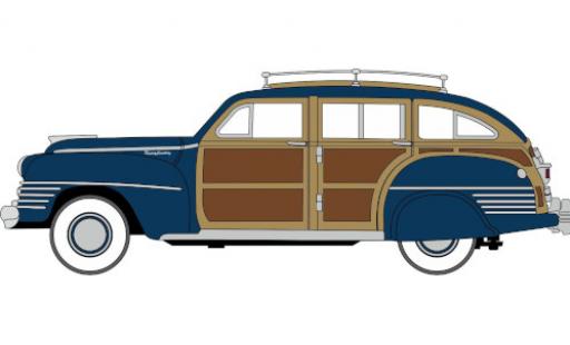 Modelauto Chrysler Town & Country Station Wagon Woody blauw/Holzoptik 1942 1/87 Oxford