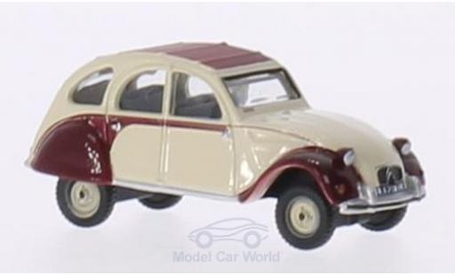 Modelauto Citroen 2CV Dolly rood/beige RHD 1/76 Oxford