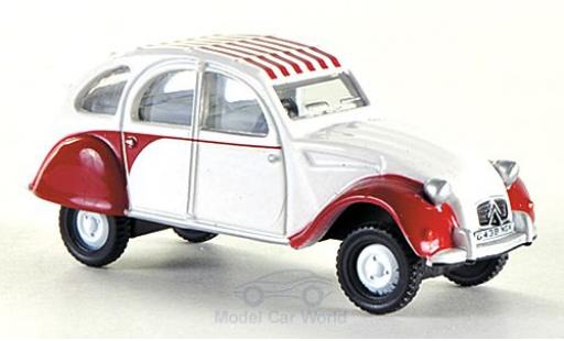Modelauto Citroen 2CV Dolly wit/rood RHD 1/76 Oxford