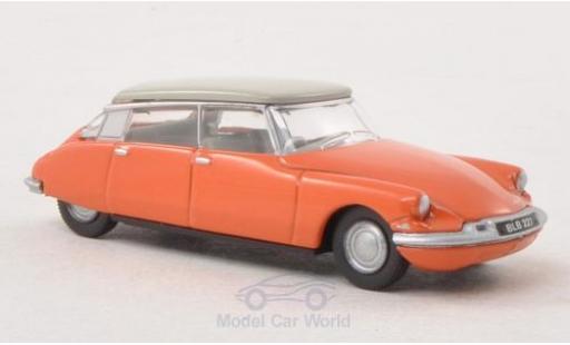 Modelauto Citroen DS 19 oranje/grijs 1/76 Oxford