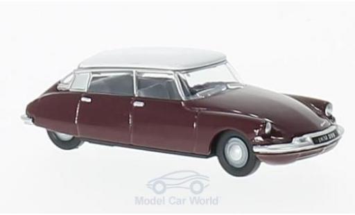 Modelauto Citroen DS 19 rood/wit 1/76 Oxford