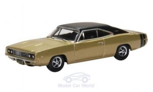 Modelauto Dodge Charger Coupe gold/mat-zwart 1968 1/87 Oxford