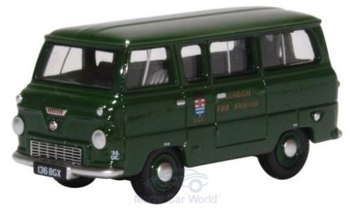 Modelauto Ford 400E Bus Minibus groen London Fire Brigade 1/76 Oxford