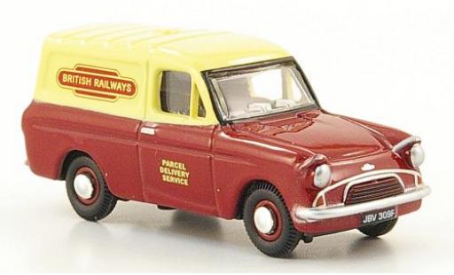 Modelauto Ford Anglia Van Bestelwagen rood/beige British Railways 1/76 Oxford