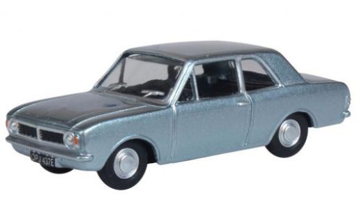Modelauto Ford Cortina MK2 MkII metallic blauw RHD 1/76 Oxford