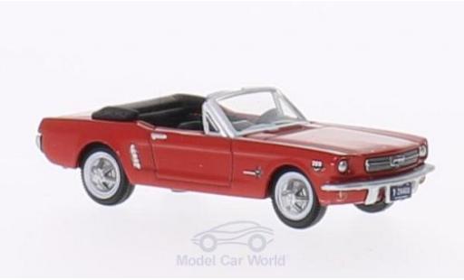 Modelauto Ford Mustang Convertible Cabriolet rood 1965 1/87 Oxford
