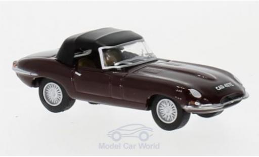 Modelauto Jaguar E-Type Roadster Cabriolet rood 1/76 Oxford