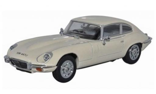 Modelauto Jaguar E-Type Coupe V12 beige RHD 1/43 Oxford