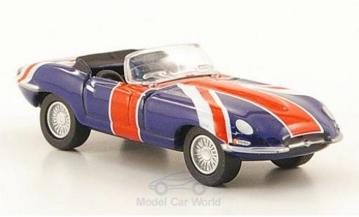 Modelauto Jaguar E-Type Base Union Jack Austin Powers 1/76 Oxford