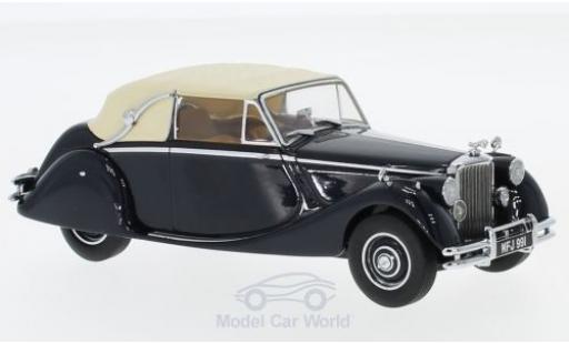 Modelauto Jaguar MK Base V blauw/beige RHD 1/43 Oxford