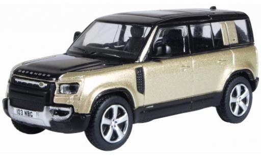Modelauto Land Rover Defender Base 110X (L663) metallic bruin/zwart RHD 2020 1/76 Oxford