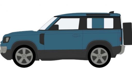 Modelauto Land Rover Defender 90 blauw RHD 1/76 Oxford