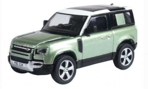 Modelauto Land Rover Defender 90 (L663) groen/wit RHD 2020 1/76 Oxford