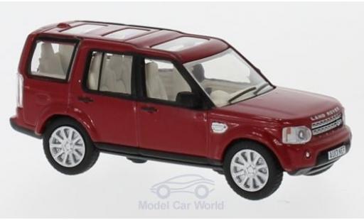 Modelauto Land Rover Discovery Base 4 metallic rood 1/76 Oxford