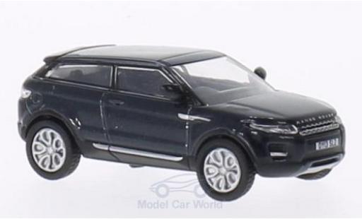 Modelauto Land Rover Range Rover Coupe Evoque metallic blauw RHD 3-T&Atilde;&frac14;rer 1/76 Oxford