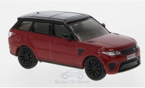 Modelauto Land Rover Range Rover SVR Sport rood/zwart 1/76 Oxford