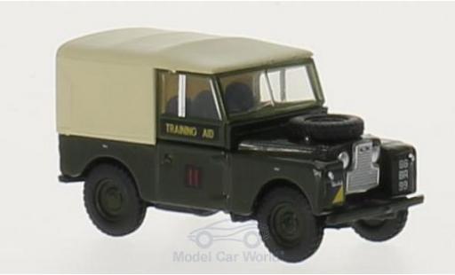 Modelauto Land Rover Series 1 Series I 88 Canvas groen/beige RHD RTC 6th Training Regiment 1/76 Oxford