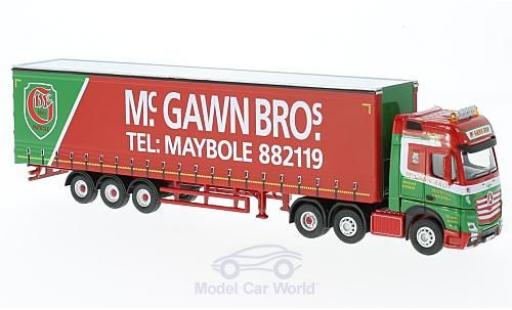 Modelauto Mercedes Actros GSC McGawn Bros Gardinenplanensattelzug 1/76 Oxford