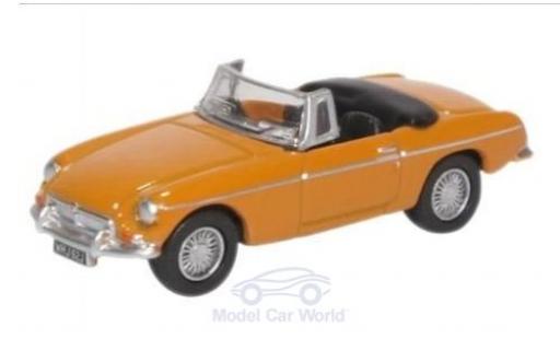 Modelauto MG B Roadster geel 1/76 Oxford