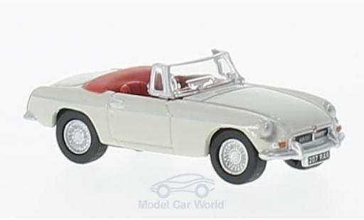 Modelauto MG B Roadster grijs RHD 1/76 Oxford