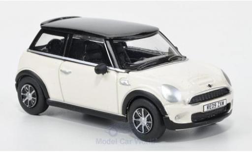 Modelauto Mini Cooper S wit/zwart 2005 1/76 Oxford