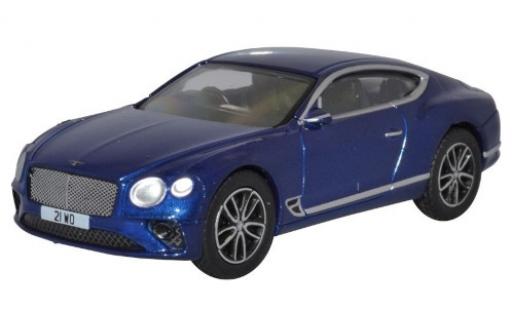 Modelauto Bentley Continental GT blauw RHD 1/76 Oxford