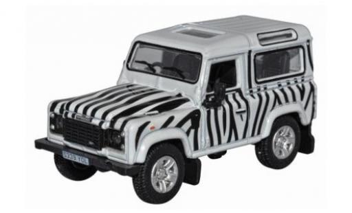 Modelauto Land Rover Defender 90 wit/zwart RHD 1/76 Oxford