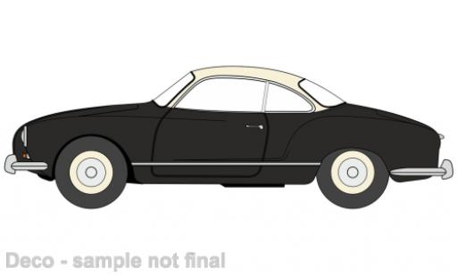 Modelauto Volkswagen Karmann Ghia Base Ghia zwart/wit 1/76 Oxford
