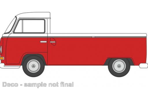 Modelauto Volkswagen T2 Base Pick Up rood/wit 1/76 Oxford