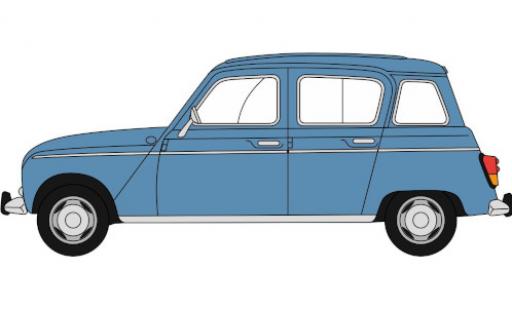 Modelauto Renault 4 Base blauw 1/76 Oxford