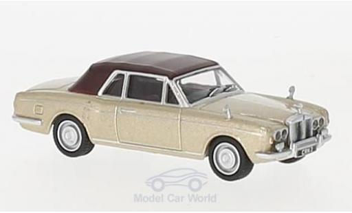 Modelauto Rolls Royce Corniche Convertible Cabriolet gold/bruin RHD 1/76 Oxford