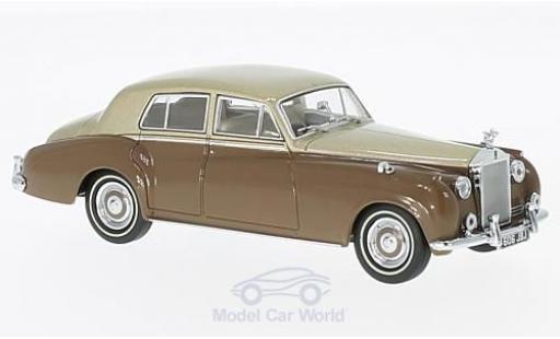 Modelauto Rolls Royce Silver Cloud I metallic beige/bruin RHD 1/43 Oxford