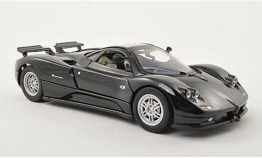 Pagani Zonda C12 1/24 Motormax zwart modelauto
