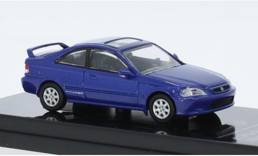 Modelauto Honda Civic Si metallic blauw 1999 1/64 Para64