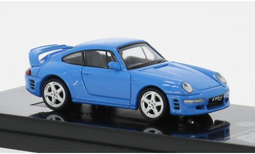 Modelauto Porsche Ruf CTR Porsche 2 Mexico blauw 1995 1/64 Para64