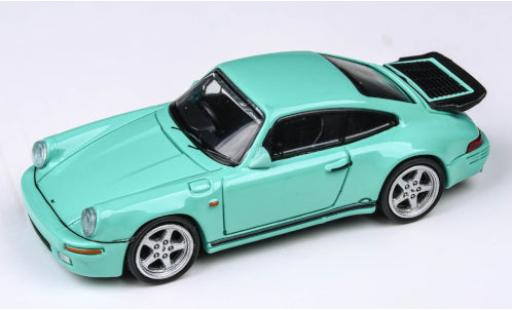 Modelauto Porsche Ruf CTR Porsche RUF turquoise 1987 1/64 Para64