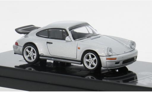 Modelauto Porsche Ruf CTR Porsche RUF Yellowbird grijs 1987 1/64 Para64
