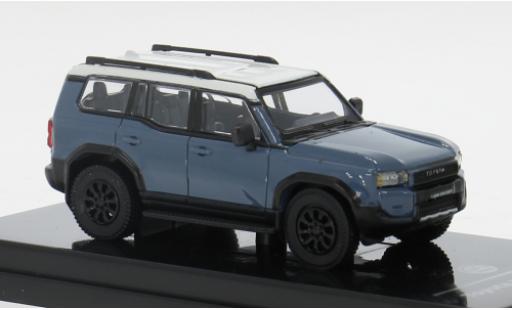 Modelauto Toyota Land Cruiser 250 blauw/wit 2024 1/64 Para64