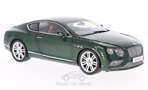 Modelauto Bentley Continental GT groen 2016 1/18 Paragon