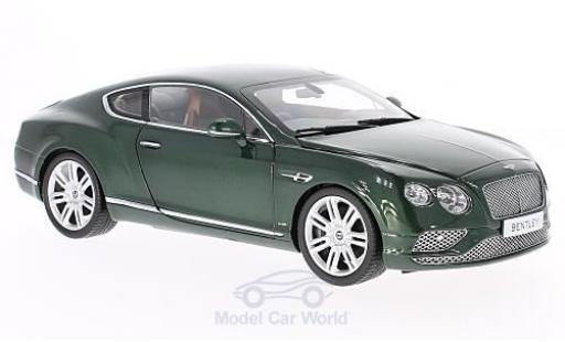 Modelauto Bentley Continental GT groen RHD 2016 1/18 Paragon