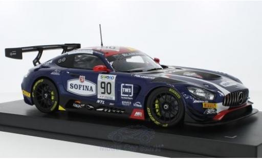 Modelauto Mercedes AMG GT GT3 3 No.90 Akka ASP Witpain Endurance Series 24h Spa Francorchamps 2017 E.Mortara/M.Meadows/R.Marciello 1/18 Paragon