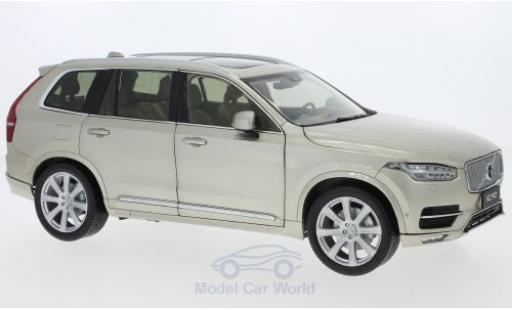 Modelauto Volvo XC Base 90 metallic beige 2018 1/18 Paudi