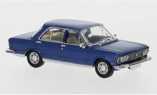 Modelauto Fiat 130 Limousine metallic blauw 1969 1/87 PCX87