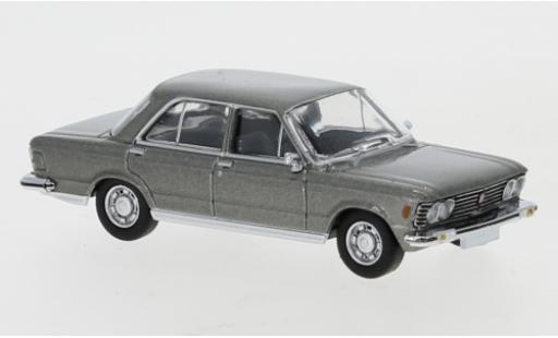 Modelauto Fiat 130 Limousine metallic grijs 1969 1/87 PCX87