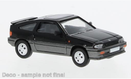 Modelauto Honda CRX Base zwart/metallic grijs 1968 1/87 PCX87